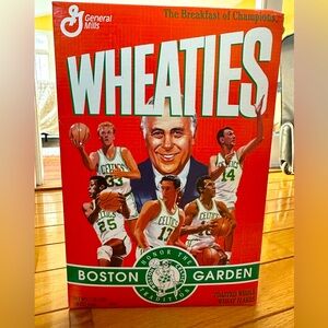 Wheaties Boston Celtics Garden collectors cereal box vintage 1995